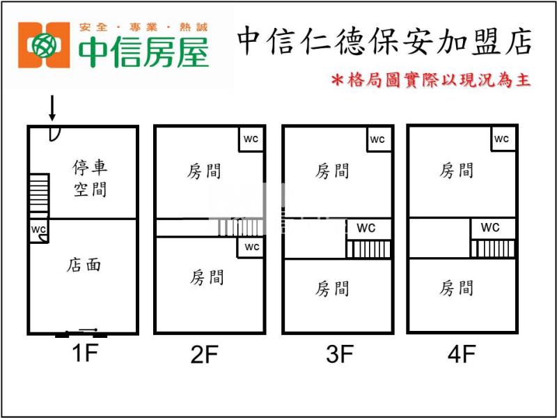 仁德家樂福收租店住房屋室內格局與周邊環境