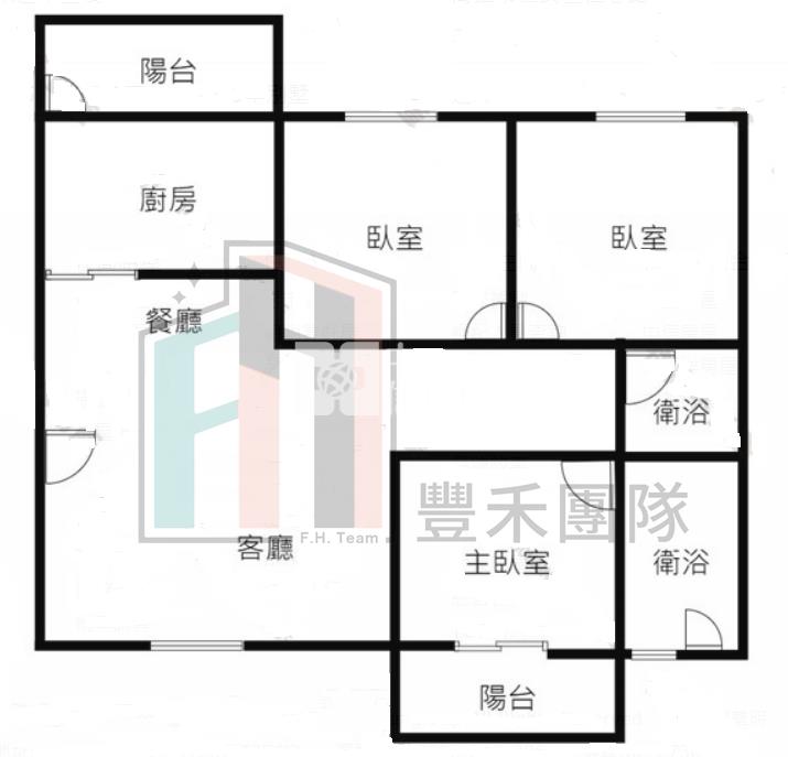 【豐禾】近A22捷運大三房車房屋室內格局與周邊環境