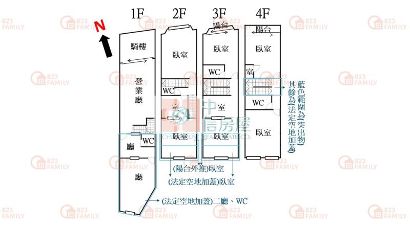 大里臨路黃金透店房屋室內格局與周邊環境