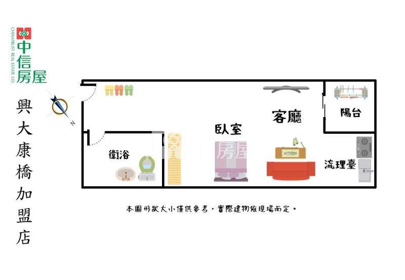 五權車站旁首購.小資.收租族首選入手套房房屋室內格局與周邊環境