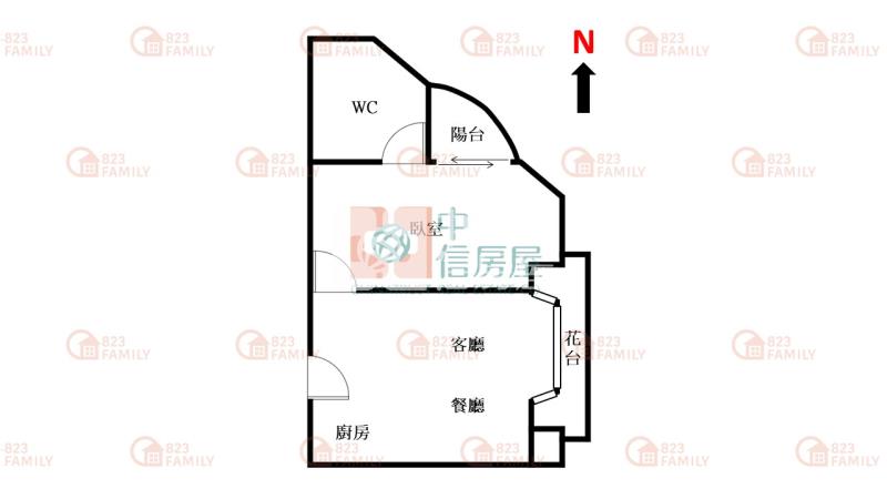 漢口商圈近捷運正一房一廳房屋室內格局與周邊環境