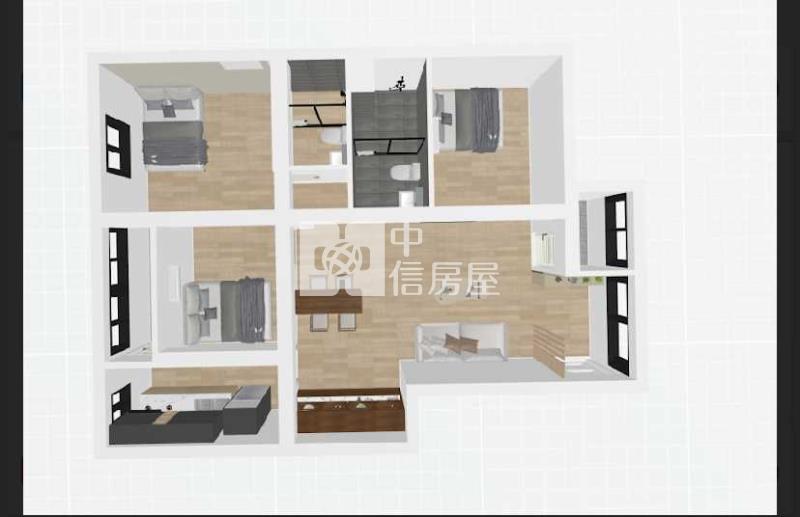 啟英高中全新整理3房房屋室內格局與周邊環境