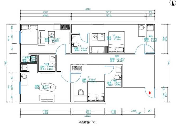 內壢元智整新3大套房房屋室內格局與周邊環境