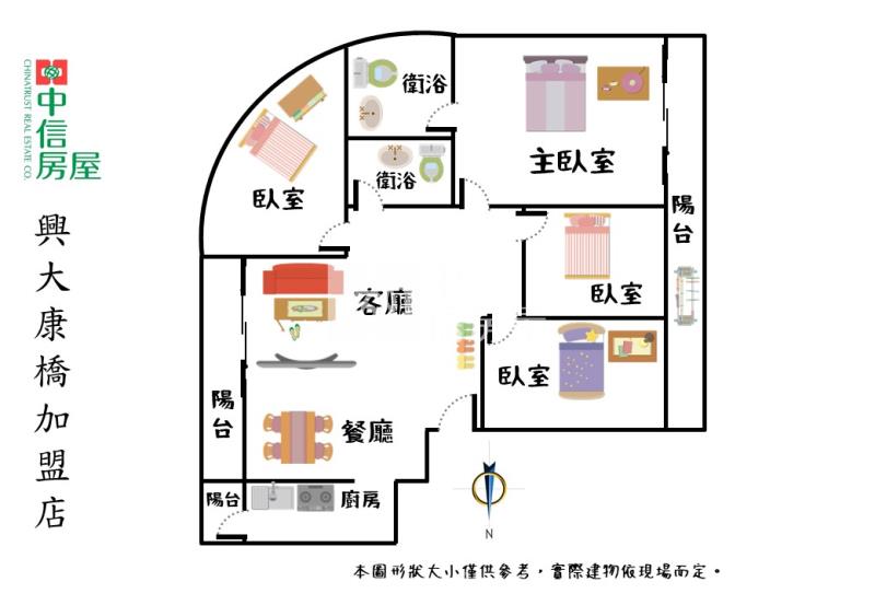 東村公園｜東平商圈次頂樓白色系超大四房+類平車房屋室內格局與周邊環境