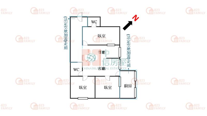 近台中車站全新整理漂亮大三房房屋室內格局與周邊環境