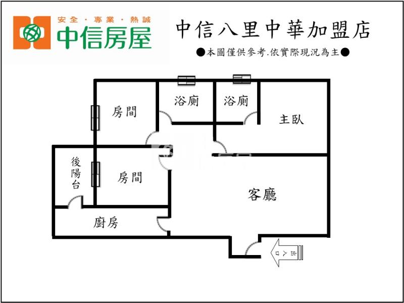 精品美三房房屋室內格局與周邊環境