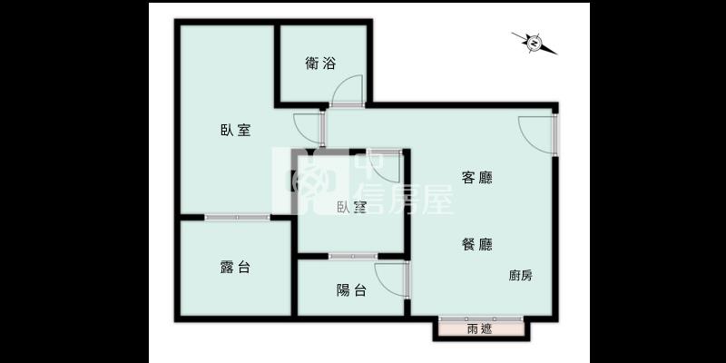 新橫濱2夢悅城大露台二房平車房屋室內格局與周邊環境