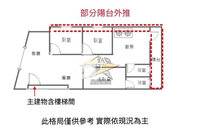 【星鑽】近桃園市政府全新翻修3房美公寓房屋室內格局與周邊環境