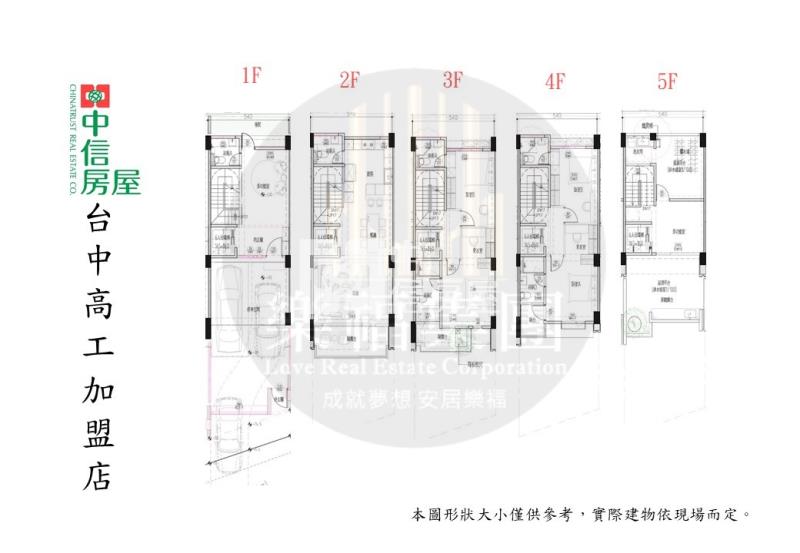 大里軟體園區旁全新大地坪臨路五套房三車電梯別墅(B)房屋室內格局與周邊環境