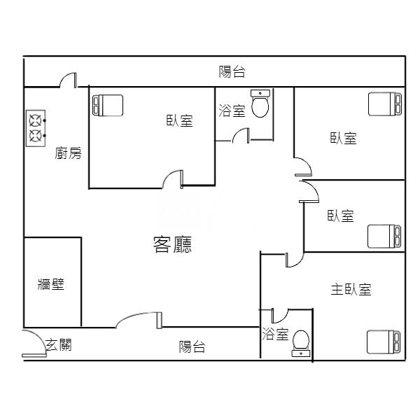 後站八德美公寓房屋室內格局與周邊環境