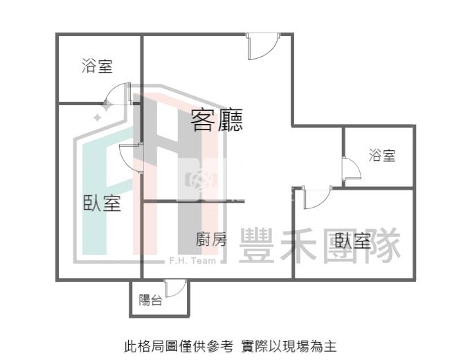 【豐禾】平鎮國中旁精美2房車房屋室內格局與周邊環境