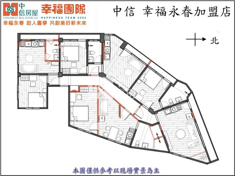 五權車站精美高投報4套房屋室內格局與周邊環境