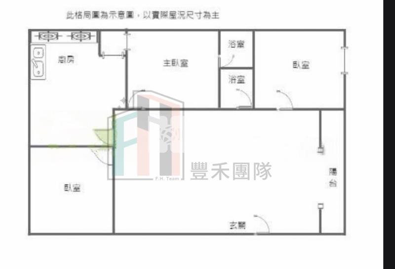 【豐禾】信義國小旁3房美寓房屋室內格局與周邊環境