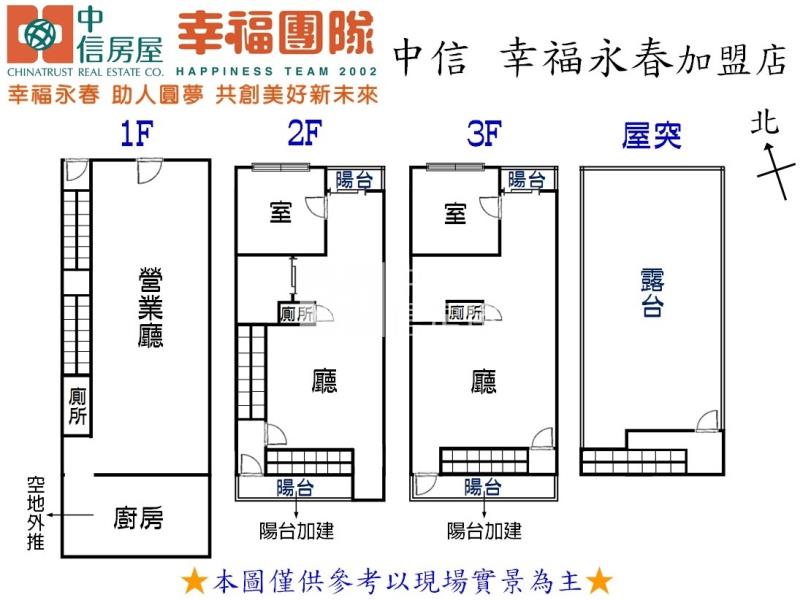 單元三大地坪置產收租透店房屋室內格局與周邊環境