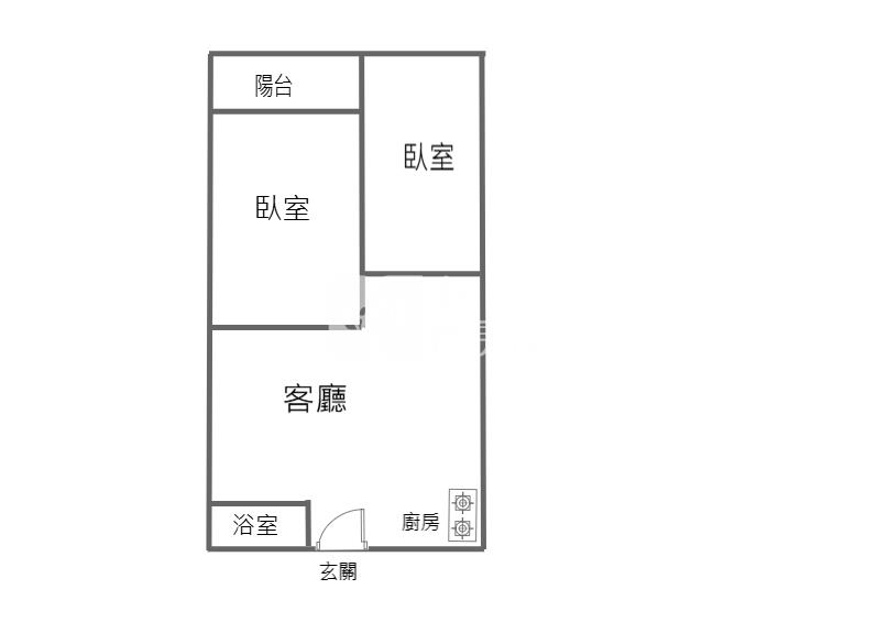 寶祥縣寶 精緻2房車 近武陵高中愛買房屋室內格局與周邊環境