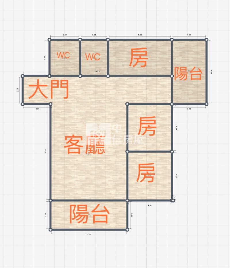 崇蘭大花園3房大樓房屋室內格局與周邊環境