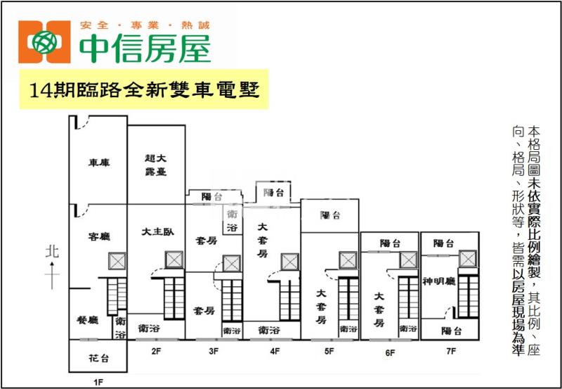 14期臨路全新雙車電墅房屋室內格局與周邊環境