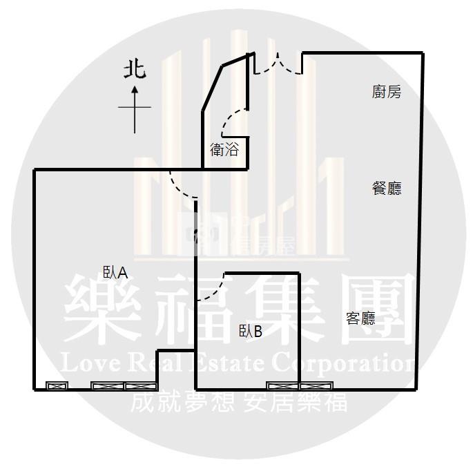一中商圈電梯文青兩房房屋室內格局與周邊環境