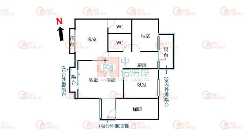 低總價太平三房車位房屋室內格局與周邊環境