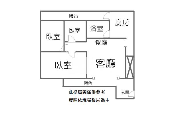 【新世紀】啟英高中三房公寓房屋室內格局與周邊環境