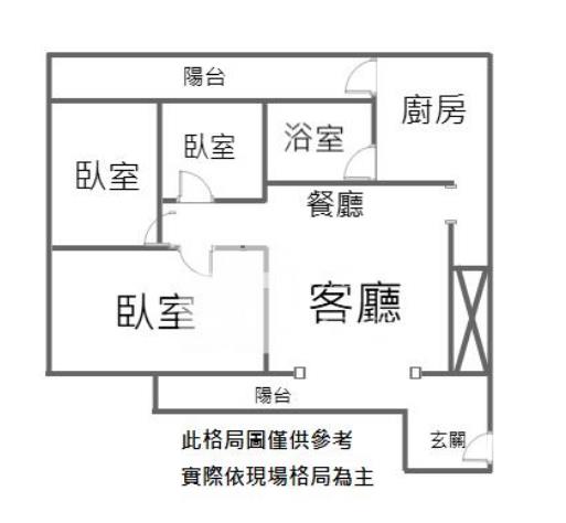 【神馬】內壢交流道美三房房屋室內格局與周邊環境