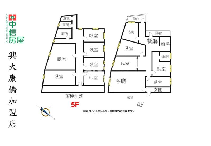 鳥竹圍公園旁5%投報4+5公寓房屋室內格局與周邊環境