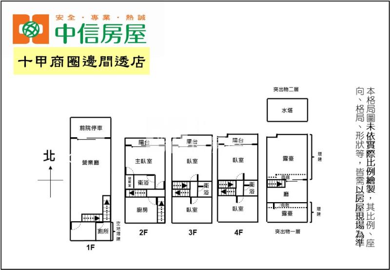 十甲商圈邊間透店房屋室內格局與周邊環境