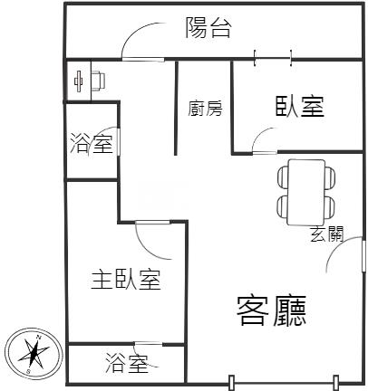 正藝文特區高檔裝潢露台3改2房車房屋室內格局與周邊環境
