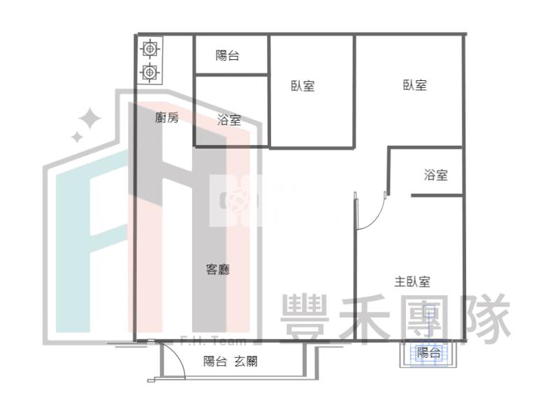 【豐禾】瑞塘國小3房+平車位房屋室內格局與周邊環境