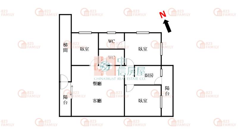 潭子車站大三房美廈房屋室內格局與周邊環境