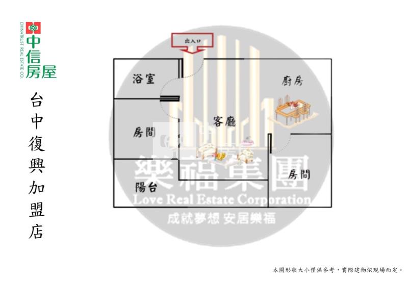 睦上田溫馨二房平車美屋房屋室內格局與周邊環境