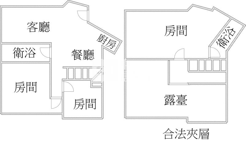 竹南樓中樓平面雙車美廈房屋室內格局與周邊環境