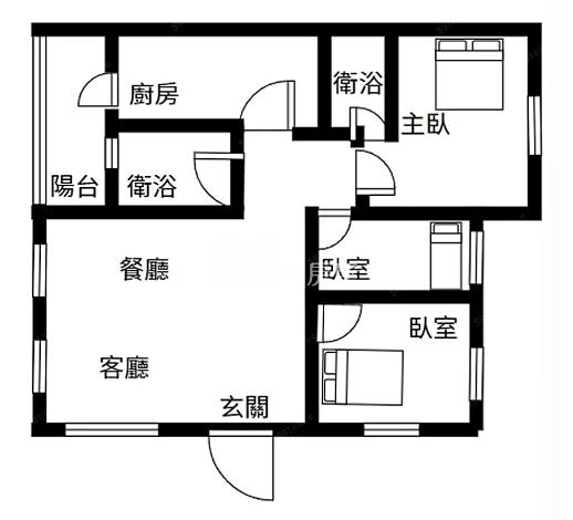 竹蓮國小一樓美三房房屋室內格局與周邊環境