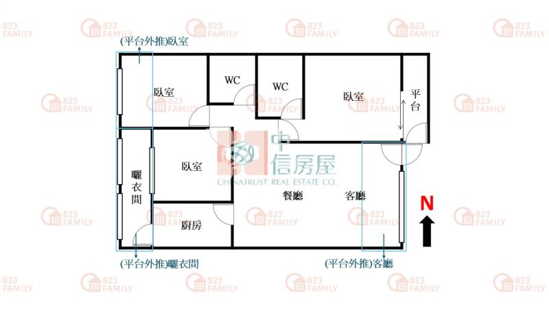 低總價樹德路巷內一樓三房房屋室內格局與周邊環境