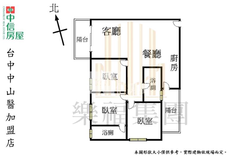 勝美欣面中庭花園全新三房平車房屋室內格局與周邊環境