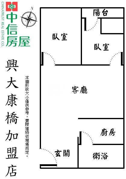 國圖館五權車站低總價全新整理2房房屋室內格局與周邊環境
