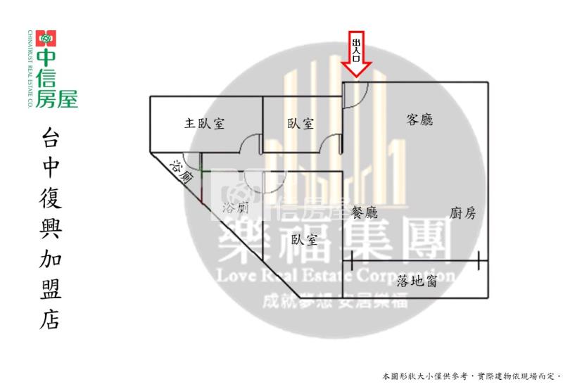 (啟盛復興大樓)忠孝興大商圈全新整理大三房平車美廈房屋室內格局與周邊環境