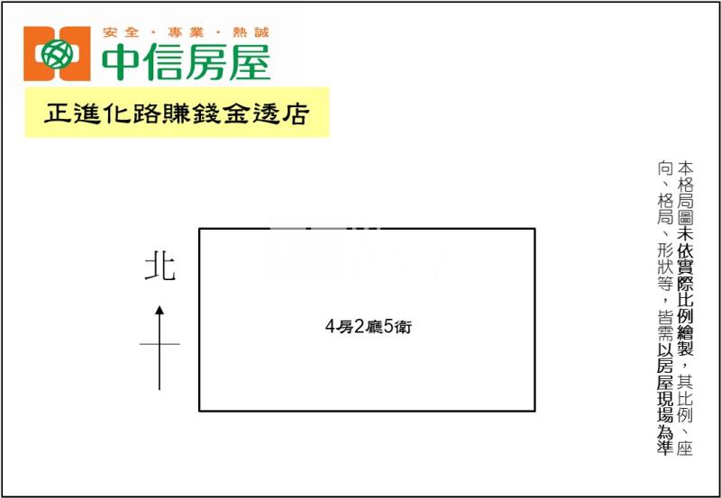 正進化路賺錢金透店房屋室內格局與周邊環境