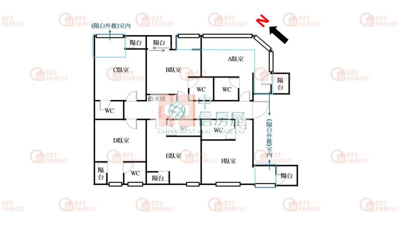 台中科大民生校區收租電梯大六套房屋室內格局與周邊環境