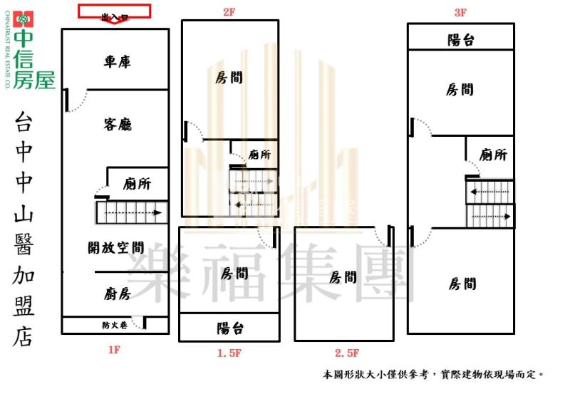 大里成功國中可隔孝親房車庫透天房屋室內格局與周邊環境
