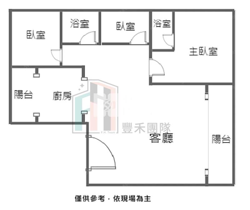 【豐禾】翡翠天下景觀3房車房屋室內格局與周邊環境