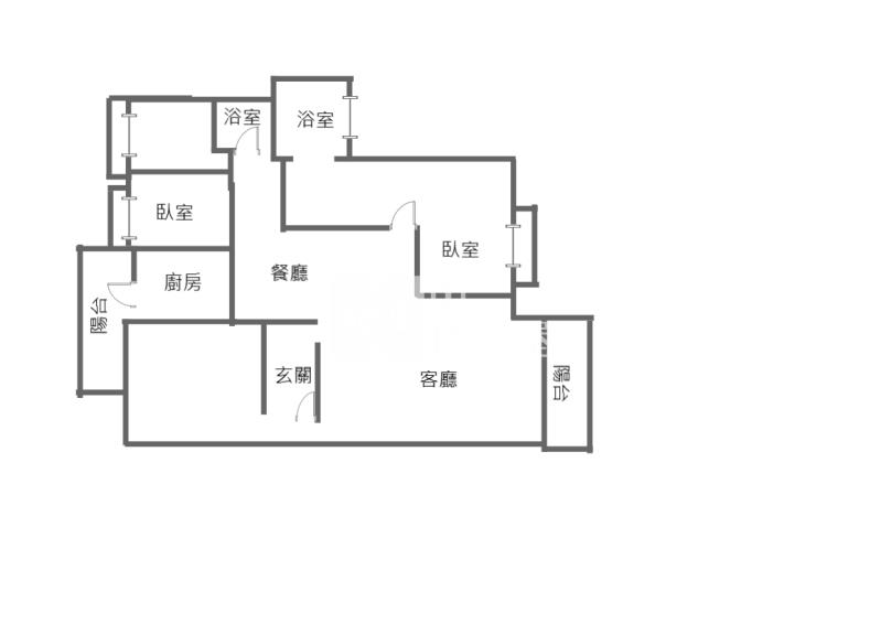 【奔馳】英橋帝苑高樓層景觀2+1房雙車位房屋室內格局與周邊環境