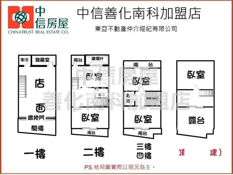 仁德家樂福旁20米金店住房屋室內格局與周邊環境