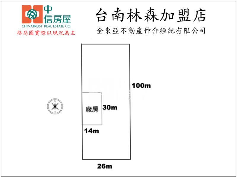 南科區段徵收旁合法2.6分農地廠房房屋室內格局與周邊環境