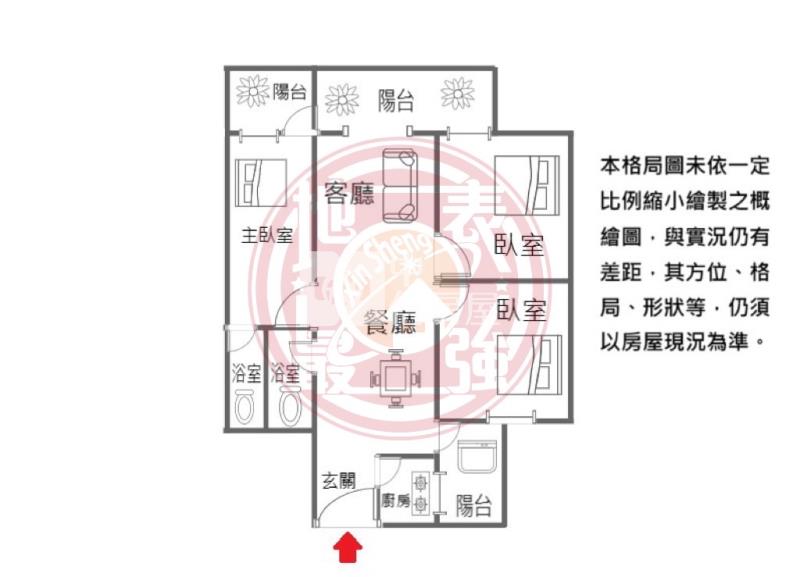 林森國小整新美寓房屋室內格局與周邊環境