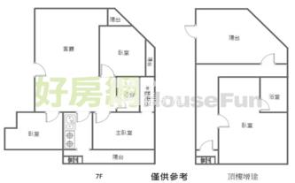 大溪市區精美華廈三房【含頂加】房屋室內格局與周邊環境