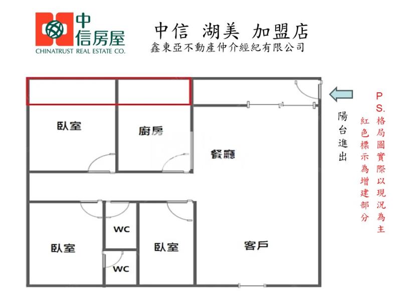 近新南國小整新華廈平車房屋室內格局與周邊環境