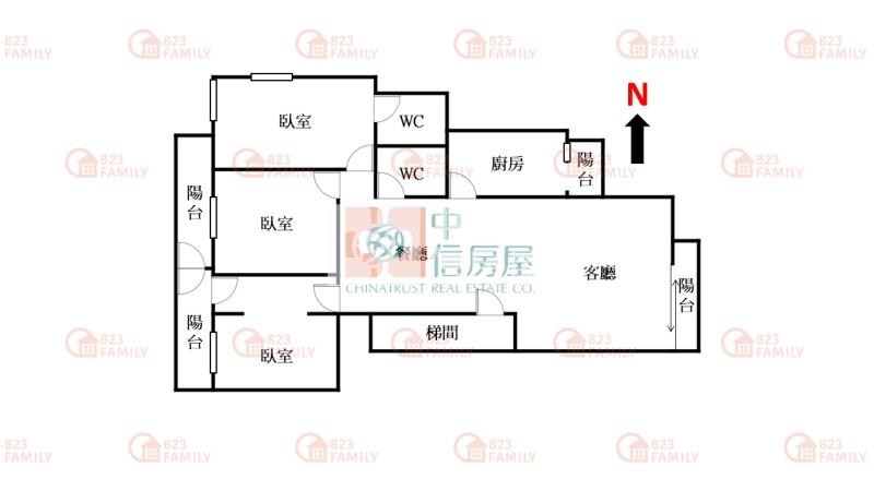 北屯國小明亮三房三面採光房屋室內格局與周邊環境