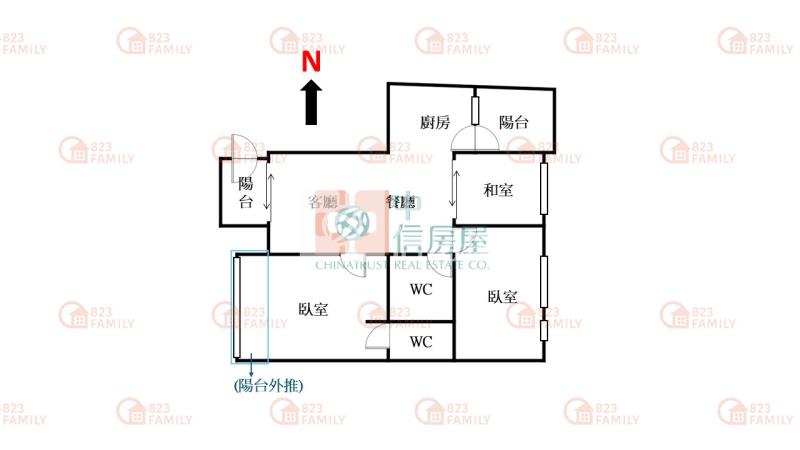 振福路巷內三房平車免千萬房屋室內格局與周邊環境