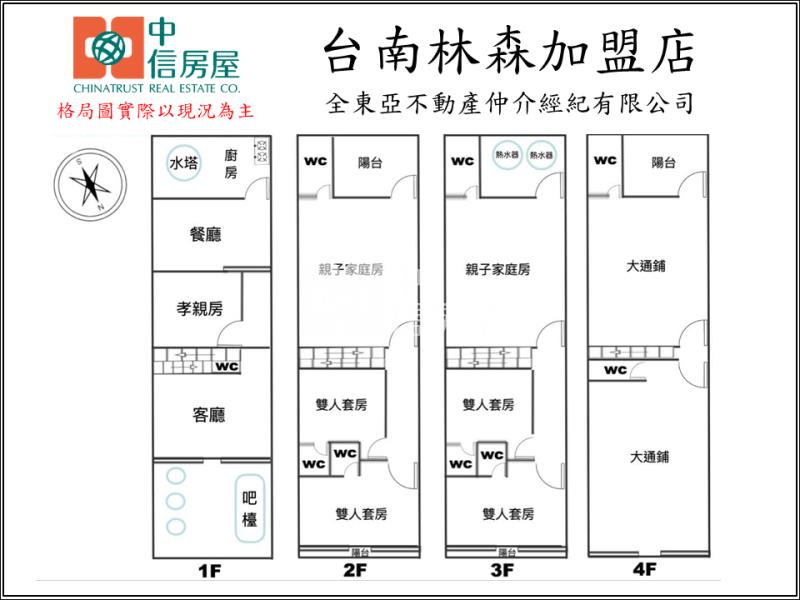 古坑華山咖啡大街合法民宿房屋室內格局與周邊環境